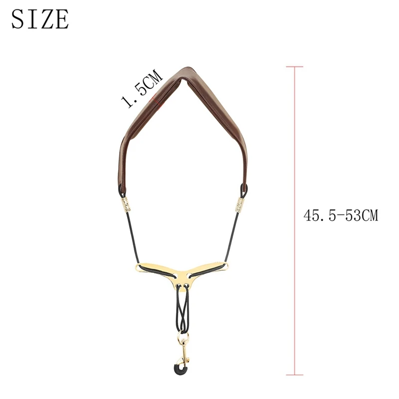 ABKV-Saxophone Shoulder Neck Strap Adjustable Sax Double Shoulder Strap Harness Sax Musical Instruments Accessories