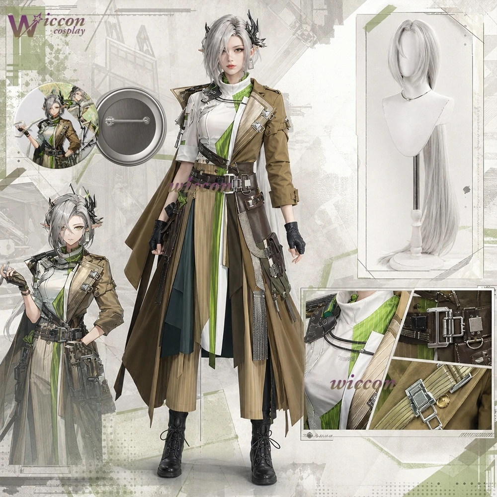 Game Arknights Nasti Cosplay-Kostüm, elastisches Baselayer-Oberteil, Hose und Jacke, Set für Halloween, Rollenspiele, Party, Comic-Ausstellung
