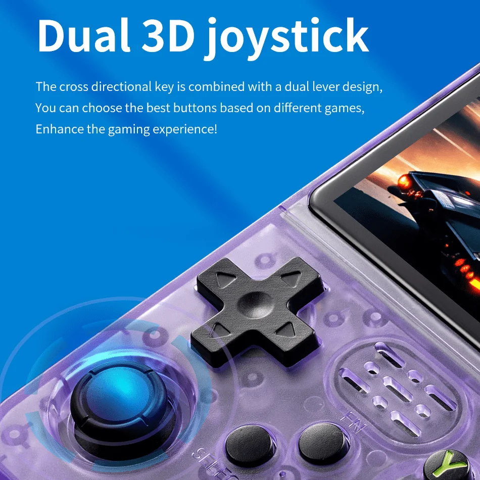 وحدة تحكم ألعاب محمولة R36S نظام لينكس 3.5 بوصة IPS شاشة 64G 20000+ ألعاب وحدة تحكم ألعاب فيديو محمولة للجيب #5