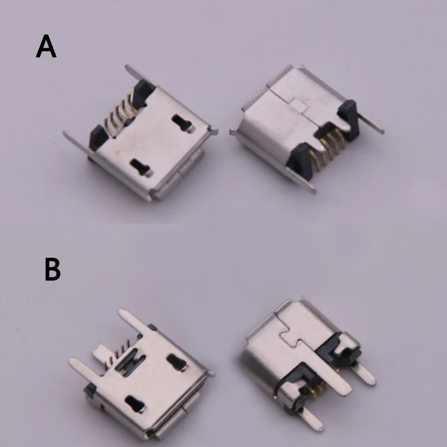 1-10pcs Micro Mini USB Jack Socket Charging Port Dock for Alpha 200 Garmin Edge 820 ZX80-B-5P Vertical SMT 5P Connector