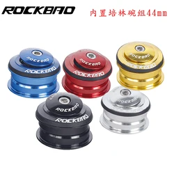 ROCKBAO-Bicycle Headset, 44mm 2 Bearing Clock, 1 1/8 for Road MTB Bike BMX Integrated Steering Parts for 28.6 Straight Tube Fork