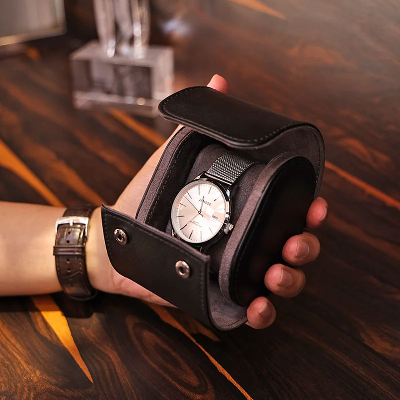 

Кожаный рулон часов, дорожные портативные часы, рулоны для хранения, роскошные ретро-часы, витрина, органайзеры, упаковочные принадлежности