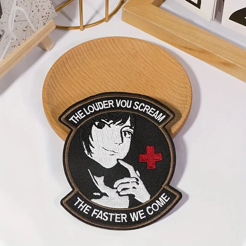 1PC Louder You Scream Faster We Come Embroidered Patch Horrible Inspiring Badge DIY Gift For Clothes Cap Bag Jacket Trucker Hat