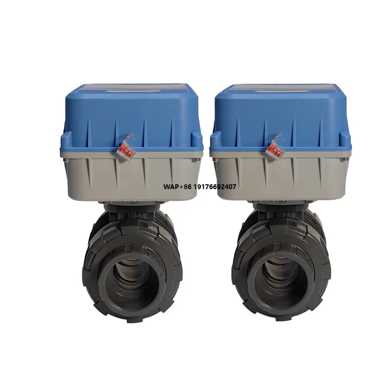 DN100 Electrical Actuator Proportional Flow Control Valve IP67 Lorawan Wireless Solar Pvc 2way Water Valve