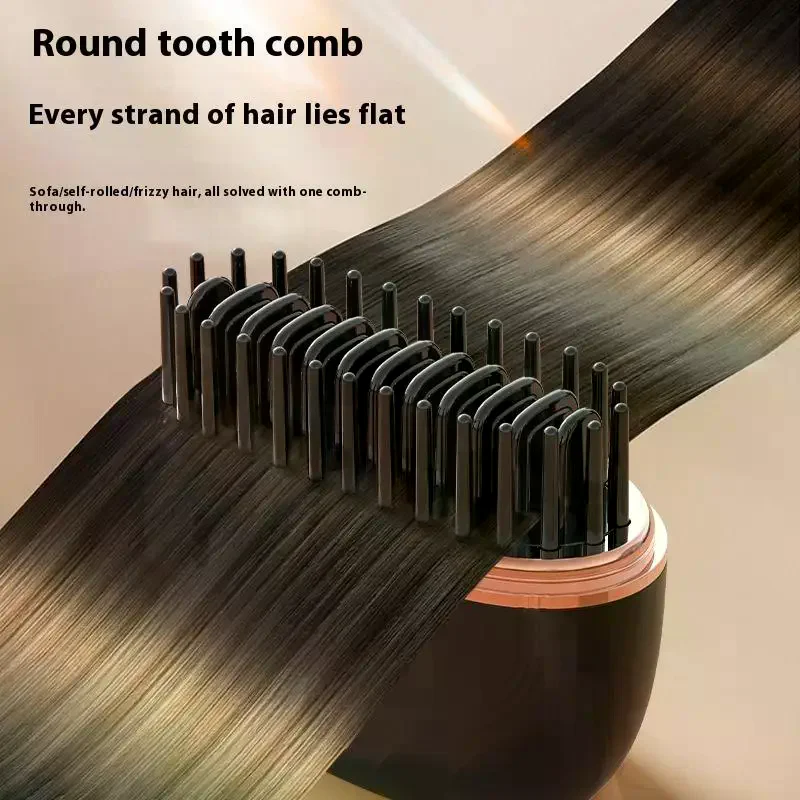 Hair Comb Tool Professional Home Styling Volumizing Wireless Charging Straightening Hairdressing for Use Long Device 3