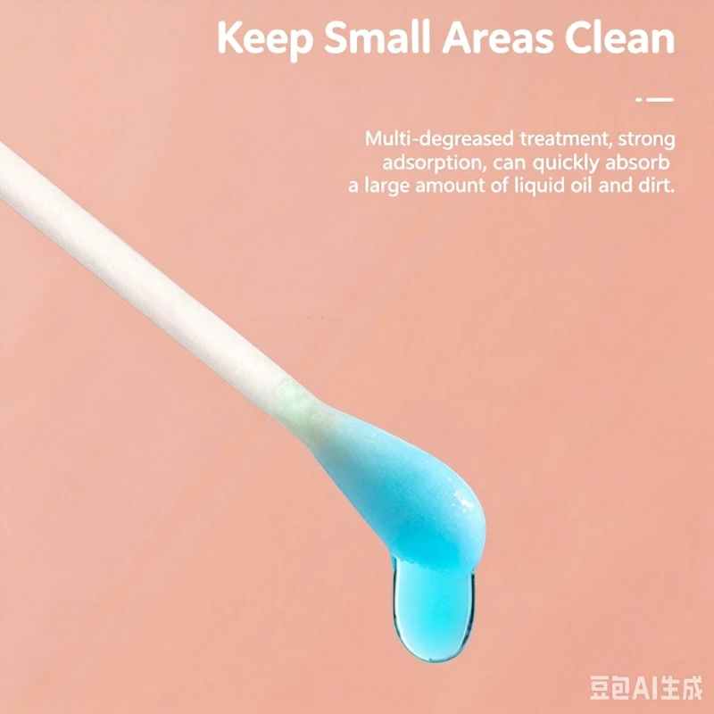 100/300/500Pcs Multi Colored Double Headed Cotton Swabs for Makeup and Makeup Removal Ear Cleaning Hotel Bathroom Cotton Swabs