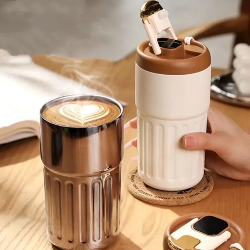 316 Stainless Steel Coffee Thermos Cup Boys High Sense Ladies High Appearance Level Girls High Water Cup