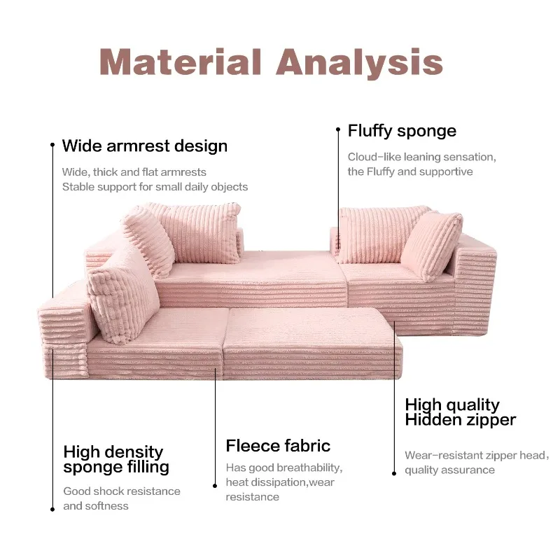 Simple luxury villa apartment living room high-density foam modular combined inflatable environmentally friendly sofa multi-purp
