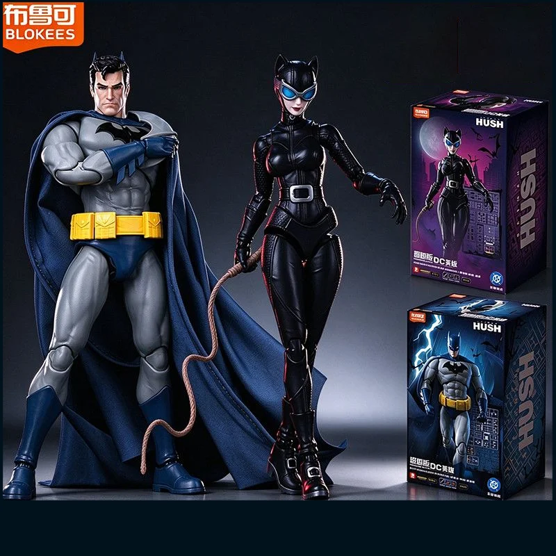 Blokees Dc Super Hero Batman Hush Catwoman Building Block Figure Assembled Model Collectible Desktop Decoration Gift