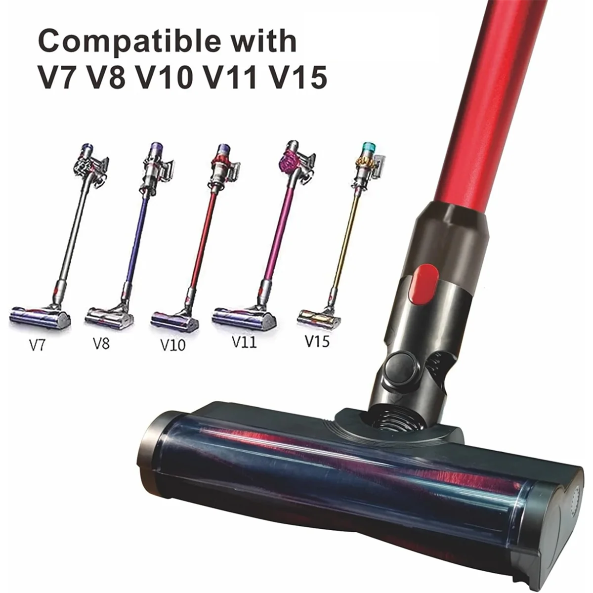 Vacuum for V7 V8 V10 V11 V15 Cordless Vacuum Cleaner with Green Dust Detector Light for Hard Floor & Carpet