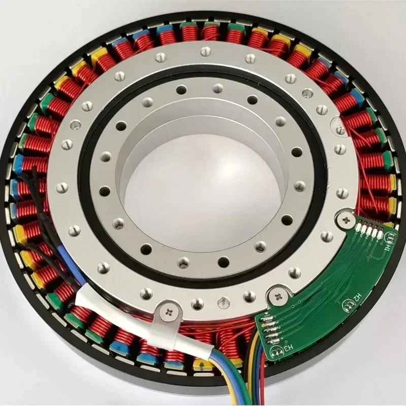 14810 Große Hohlwelle 700 W Ultra-Low-Speed-Disc Bürstenloser Gleichstrommotor Flacher dünner Motor + Treiber Heiße Verkäufe