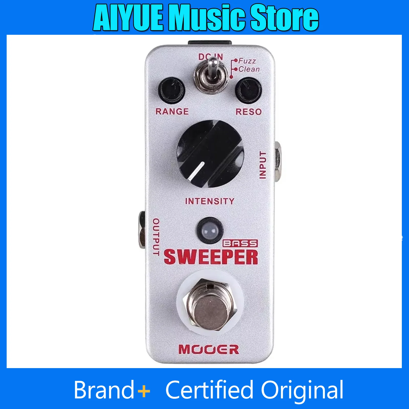 MOOER كاسحة تأثير الغيتار دواسة باس ديناميكية المغلف تصفية مكنسة المؤثر صحيح تجاوز دواسة الغيتار الكهربائي ملحق