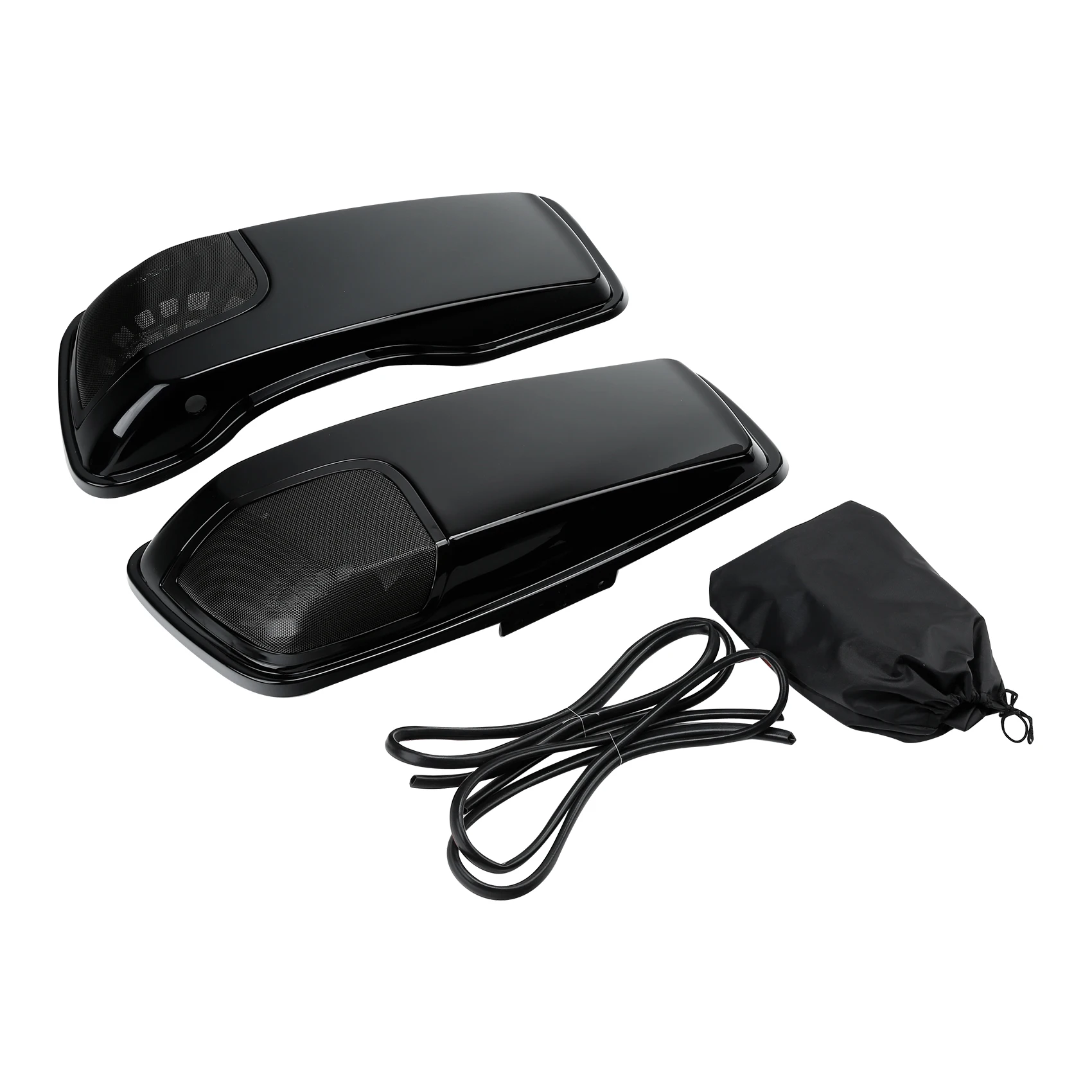 Saddlebags Lids Speakers Grill Cutouts Fit For Harley Street Electra Glide 2014-2024 Motorcycle Accessories
