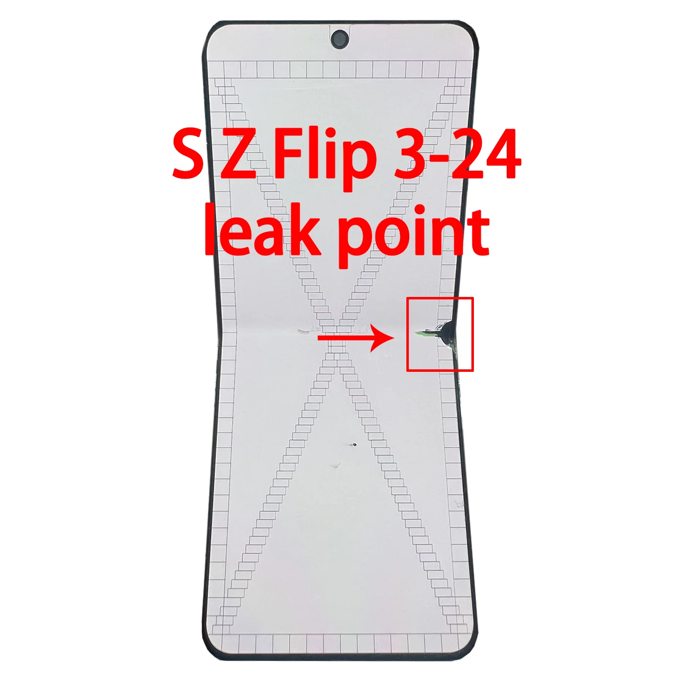 Defect Point Line AMOLED Touch Digitizer Screen Assembly With Frame Repair Replacement For Samsung Z Flip3 F711 F711B No Frame