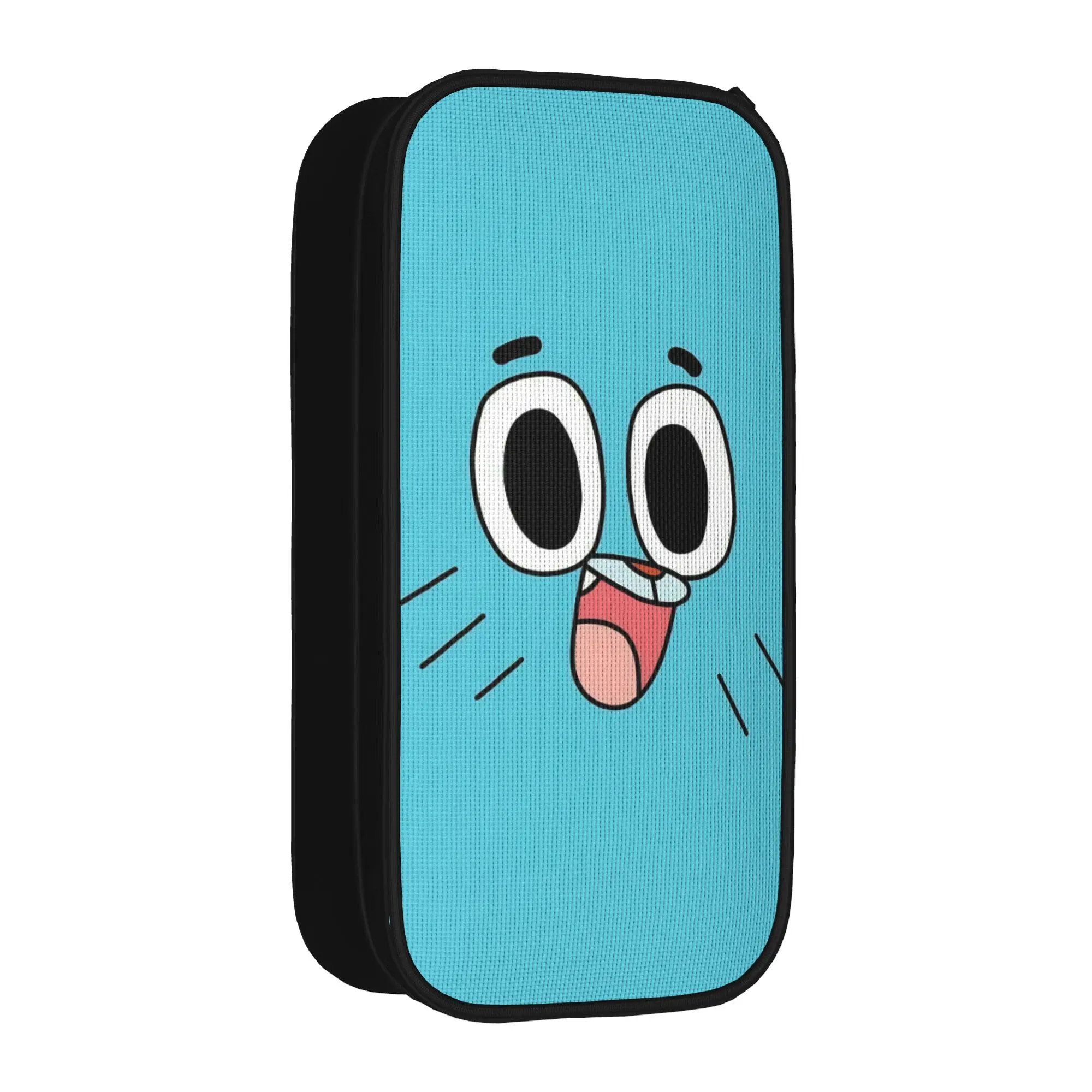 Fun Gumballs Face Pencil Case Amazings Gumballs Pencilcases Pen for Girl Boy Large Storage Bags Students School Gift Stationery