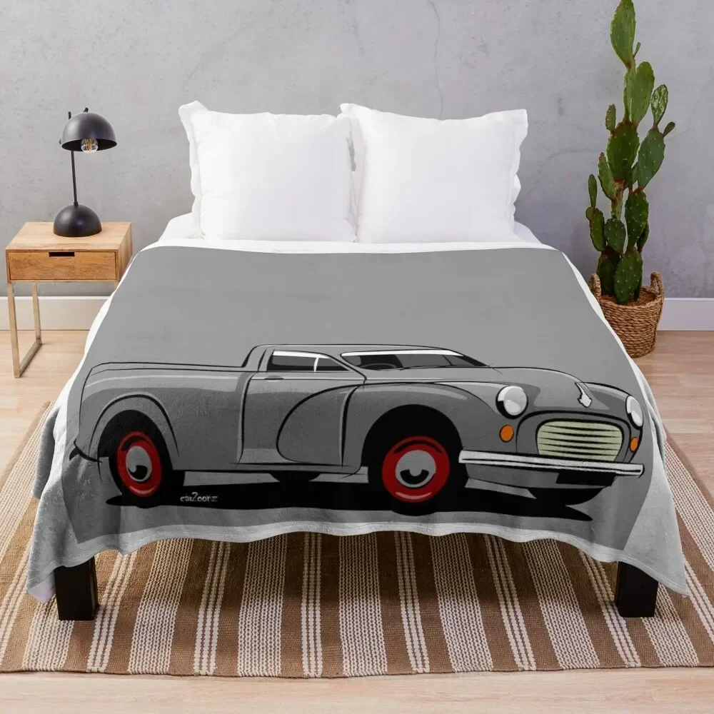 

Morris Minor 1000 pick-up grey Throw Blanket Soft Plush Plaid Bed covers Cute Plaid Plush Blankets