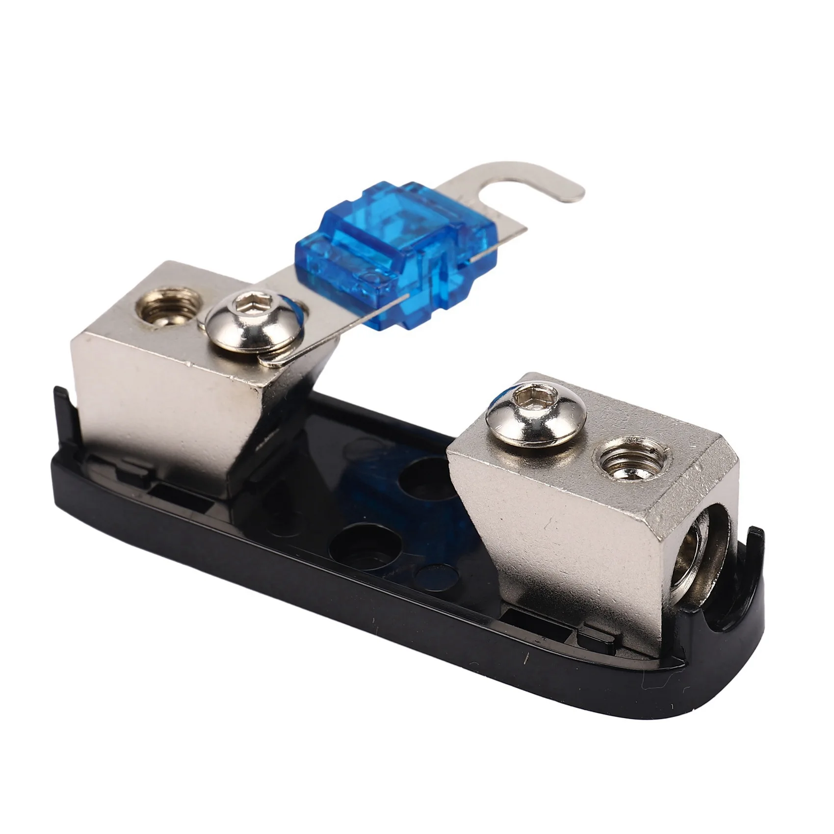 M93K-3X Car Stereo Fuse Holder, Auto Agu Audio Fuse Box Power Distribution Block 4Ga In 4Ga Out,Single Way