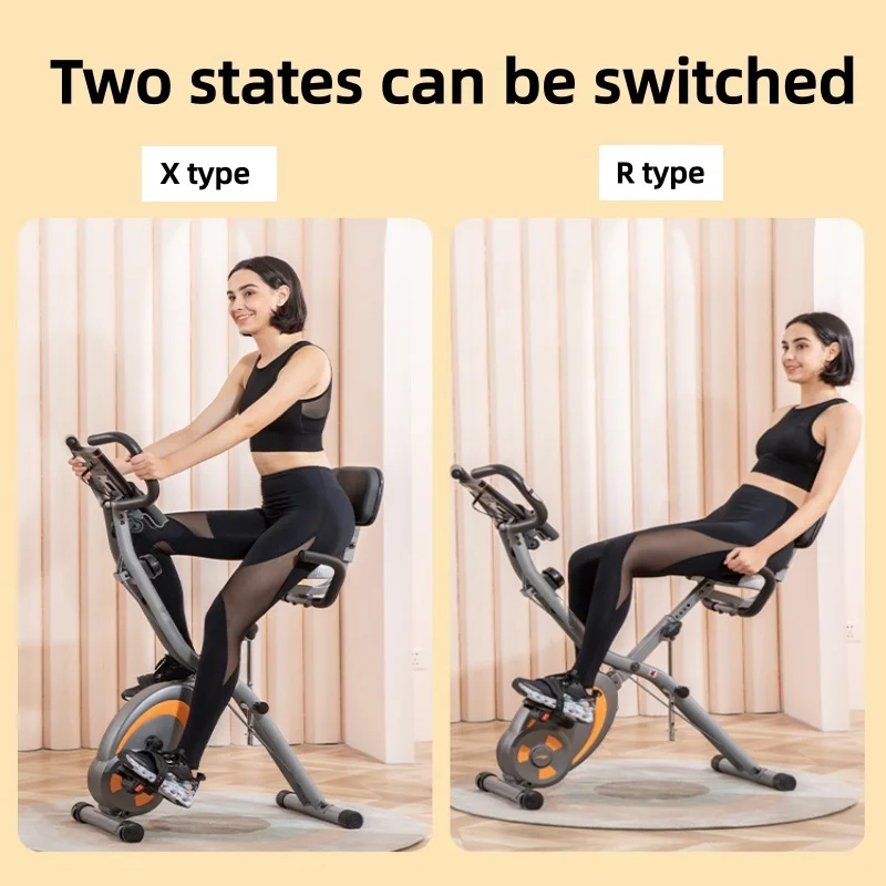 Exercise Bike Home Spinning Bike Magnetic Control Silent Bicycle Indoor Bicycle Trainer Fitness Equipment Foldable Exercise Bike