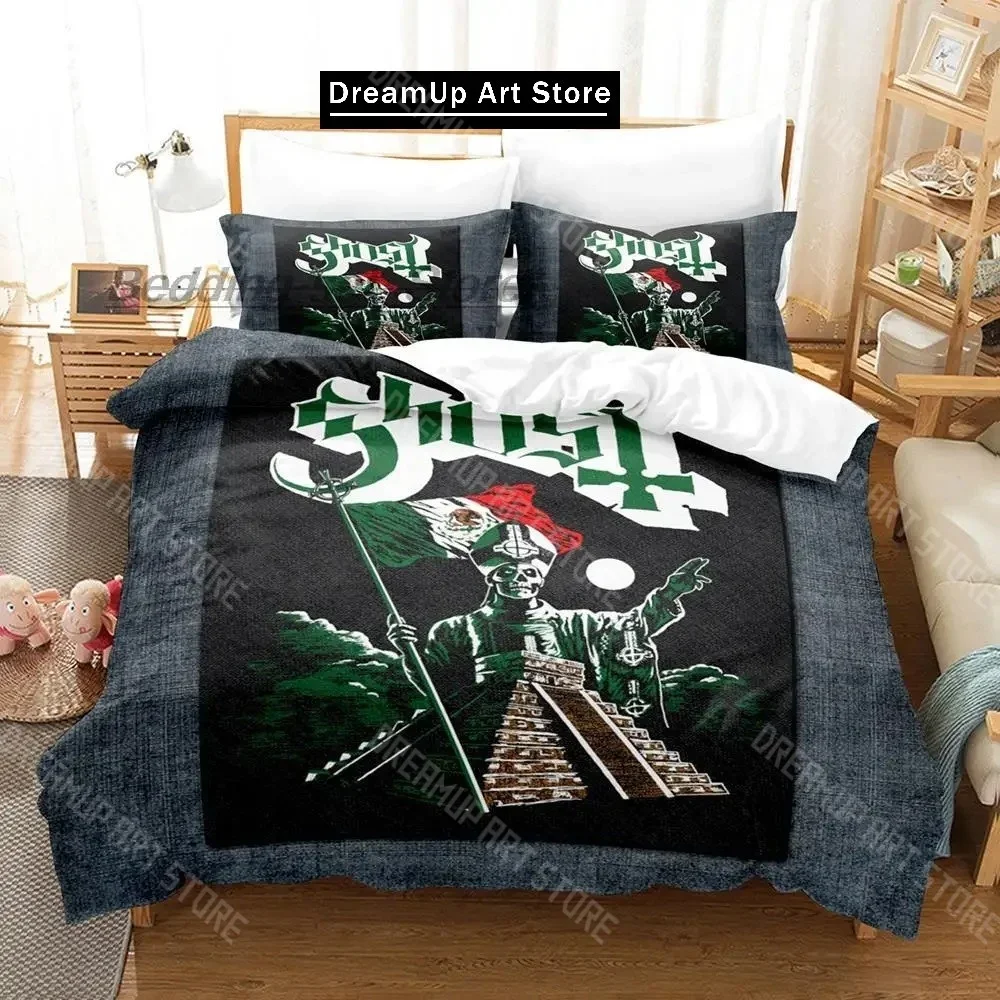 

3D Ghost Rock Band Tank Bedding Set Single Twin Full Queen King Size Bed Set Aldult Kid Bedroom Duvetcover Sets