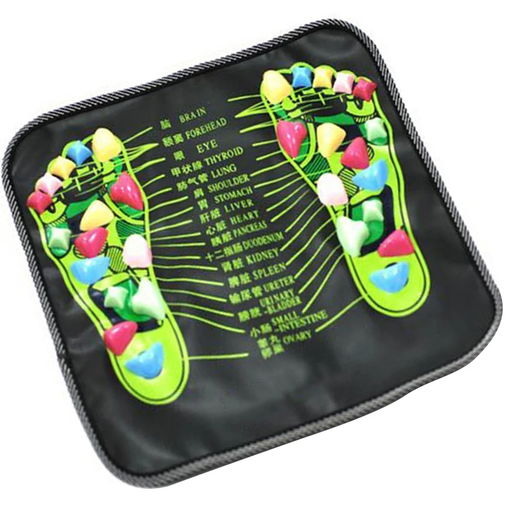 Foot Massager Leg Pain Reliever Mat Walk Electric Pad Black Relief Stone Mother