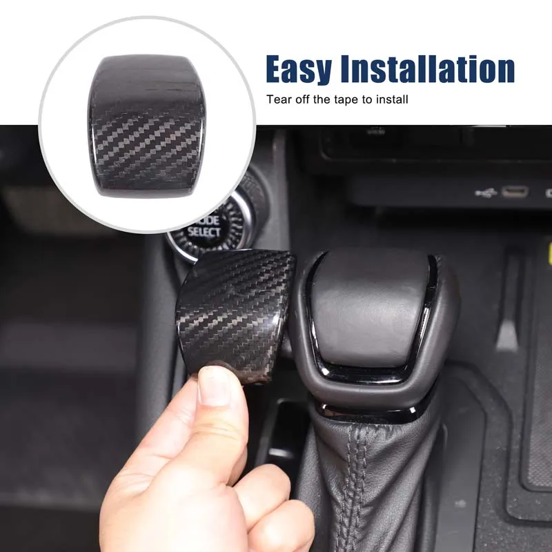

For Toyota Prado 2024+ gear head cover, car gear head decorative protective cover accessories, real carbon fiber 1pcs