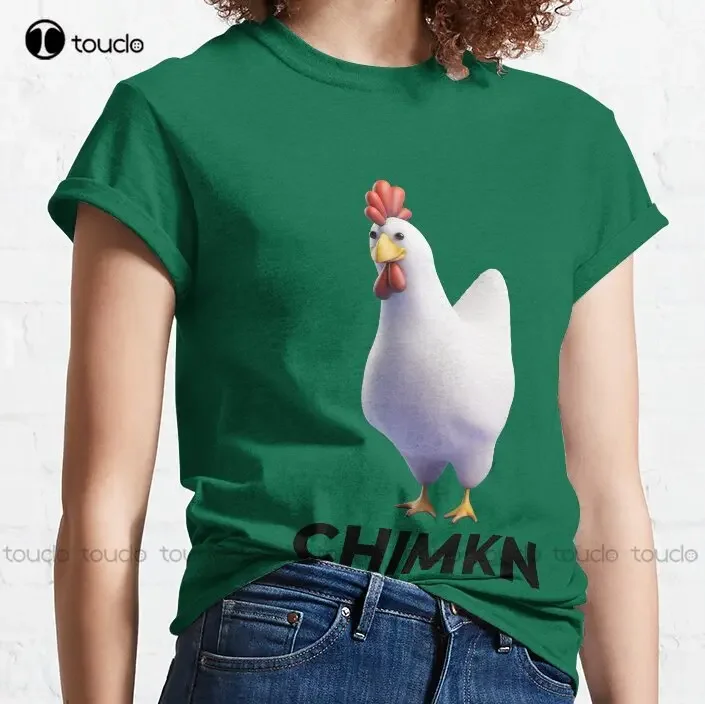 Radical chimkn frango clássico camiseta personalizado aldult adolescente unisex impressão digital camisetas engraçado arte streetwear dos desenhos animados t