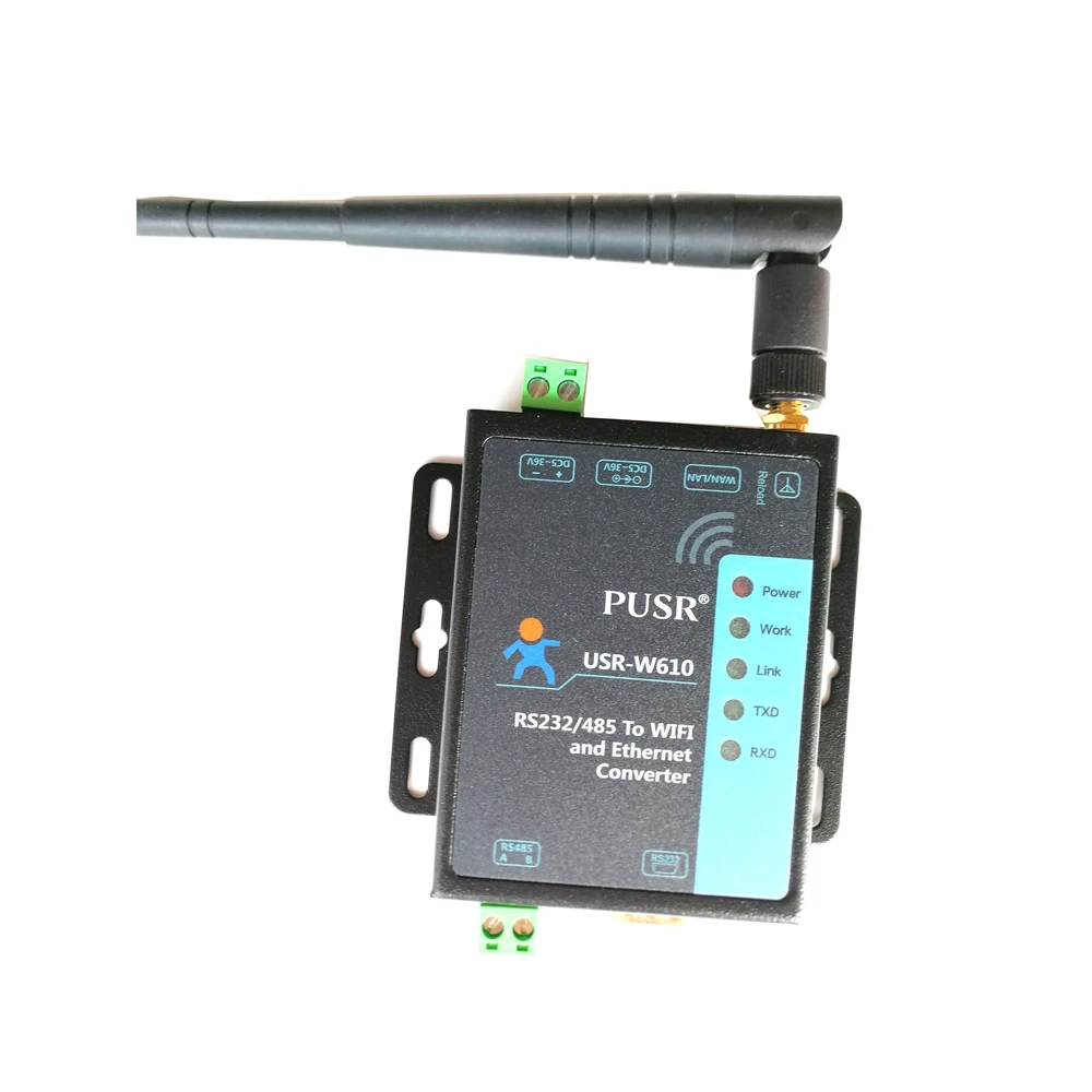 

USR-W610 RS232 RS485 serial to WIFI Ethernet Modbus RTU к TCP 802,11 b/g/ndevice converters