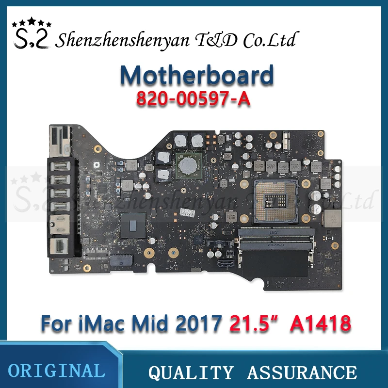 

Original A1418 Motherboard For iMac 21.5" Logic Board 820-00597-A EMC 3069 Excluding CPU AMD Radeon Pro 555 2GB 2017 Year