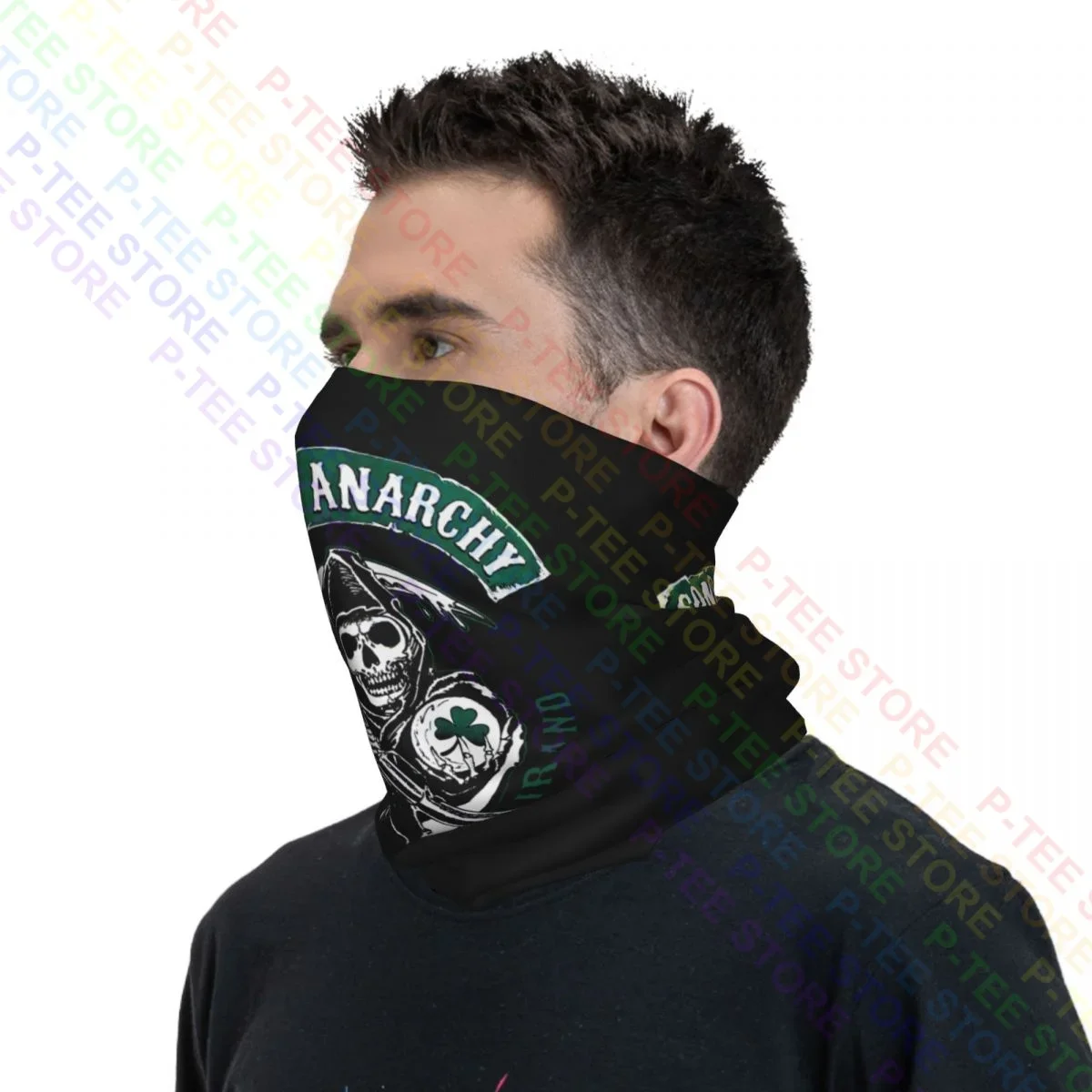 Anarchy Sons Of Ireland Neck Gaiter Bandana Scarf Face Mask Warmer Camping Sun Protection