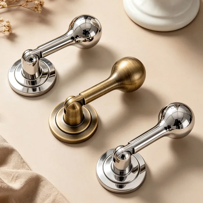 New Chinese Style Pendant Titanium Silver Furniture Hardware Shoe Cabinet Drawer Wardrobe Sub Cabinet Door Handle Single Hole