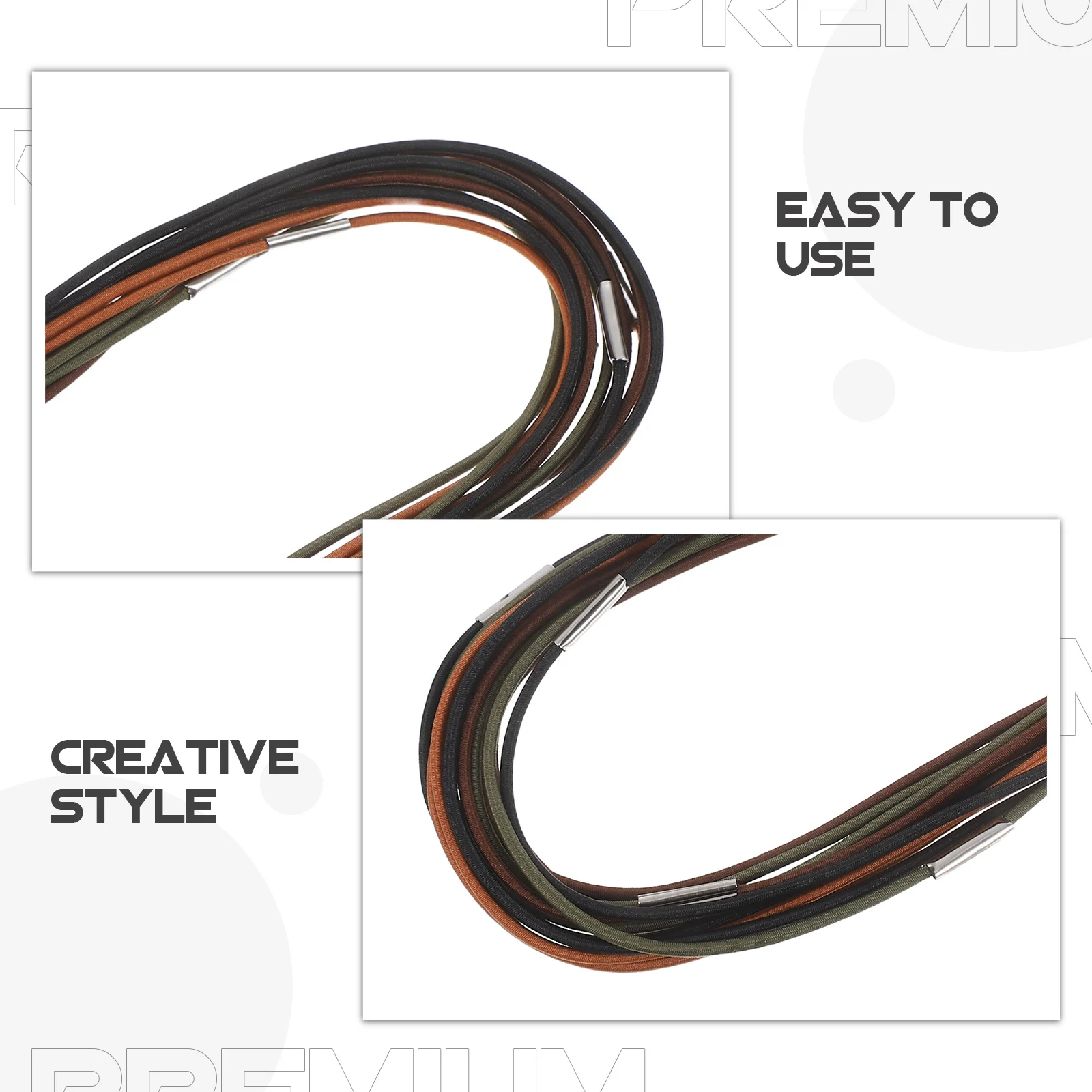 12 قطعة أربطة مرنة للكمبيوتر المحمول قابلة للتمدد من النايلون حبل ربط حزام لملحقات دفتر المسافر حبل مرن للمجلات #6