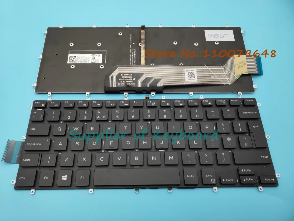 

New For DELL Inspiron 14 7460 15 7460 7560 Laptop UK/Latin Spanish/English/Hebrew Keyboard Backlit