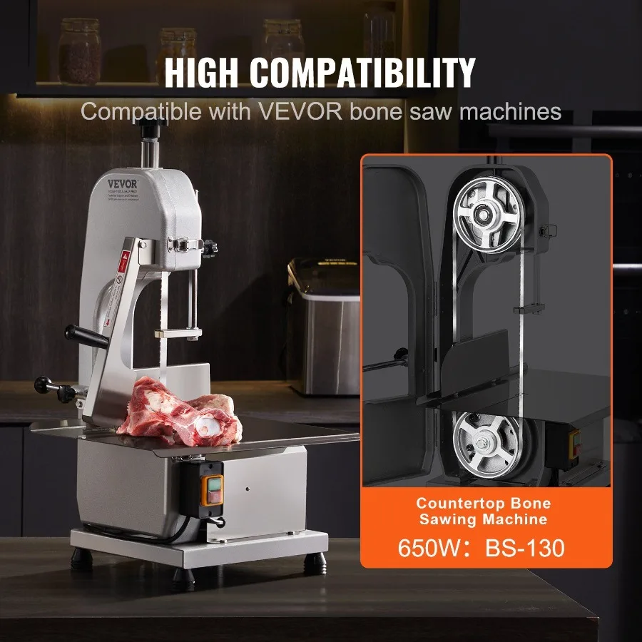 Lama per sega a nastro per tagliare ossa di carne 51,2x0,63x0,02 Acciaio al carbonio 5 PZ