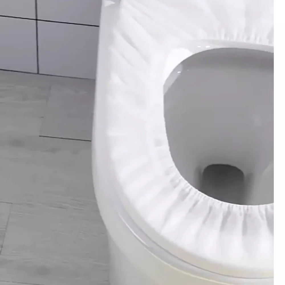 Sanitary Toilet Seat Covers Disposable Non Woven Mat Waterproof Travel Pad Thickened Hygiene Cushion For Public Restroom Usage