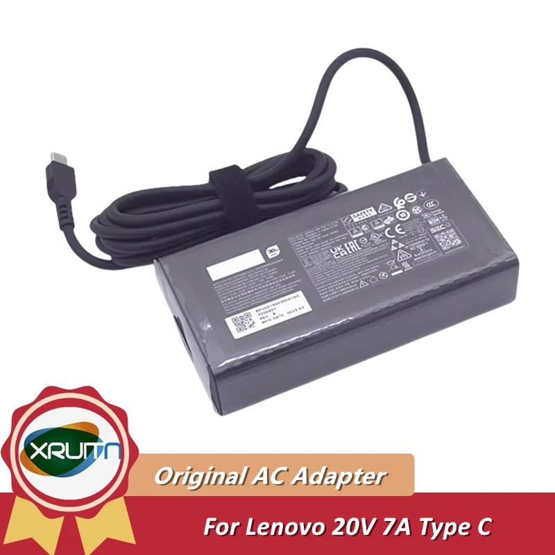 Type-C 140W 100W 20V 7A Original AC Adapter Charger For Lenovo Yoga Pro 7 14AHP9 USB-C PD Power Supply ADL140YDC3A ADL140YLC3A