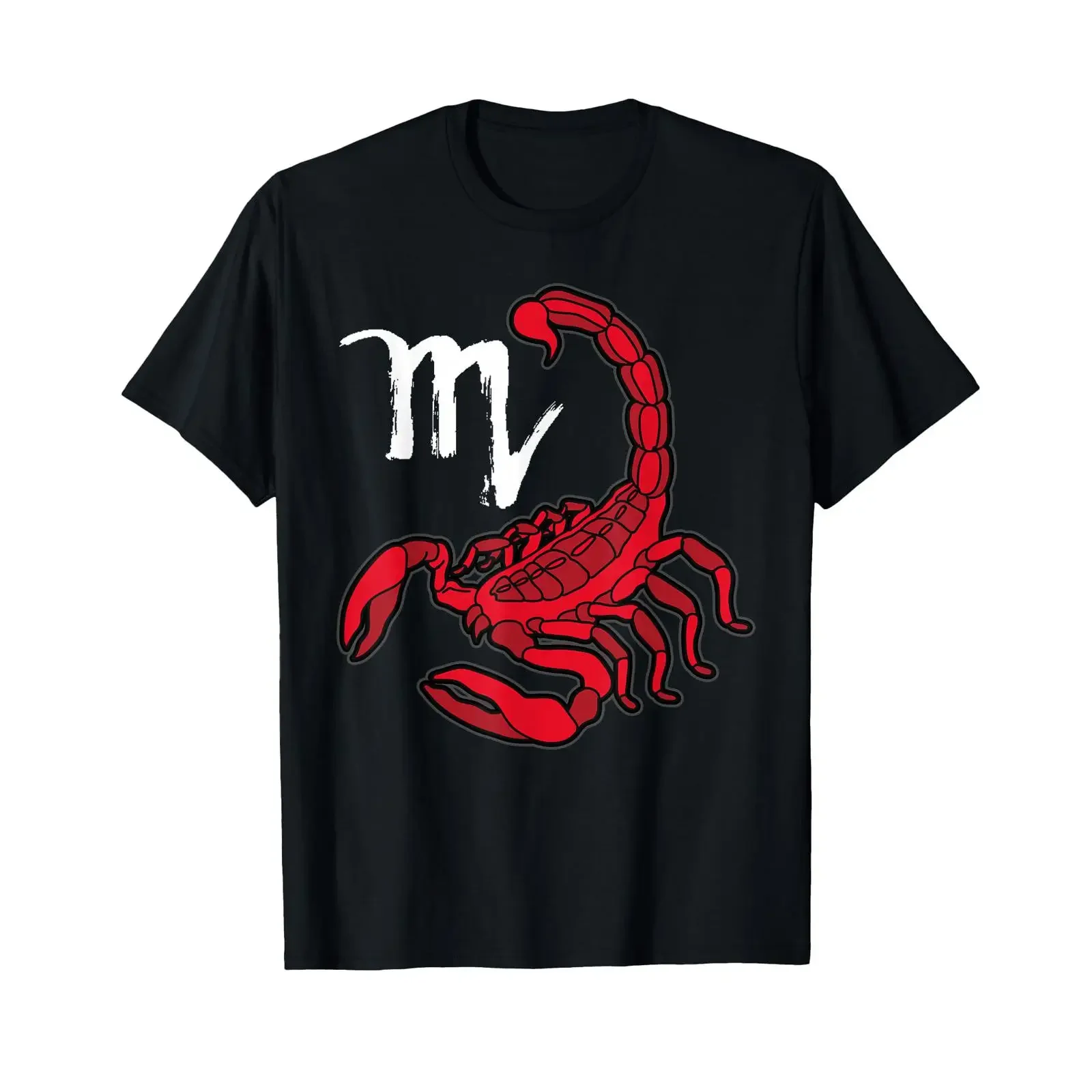 Skorpion Sternzeichen T-Shirt Vintage-Waschung Designerkleidung Mode Bequem Vielseitig Streetwear Lässig Weich Atmungsaktiv