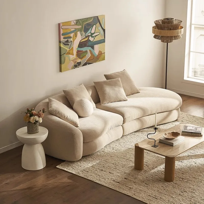 Europese Smalle Woonkamerbanken Beige Designer Hoekbank Woonkamerbanken Vloer Japanse Banken Woonkamer Meubels