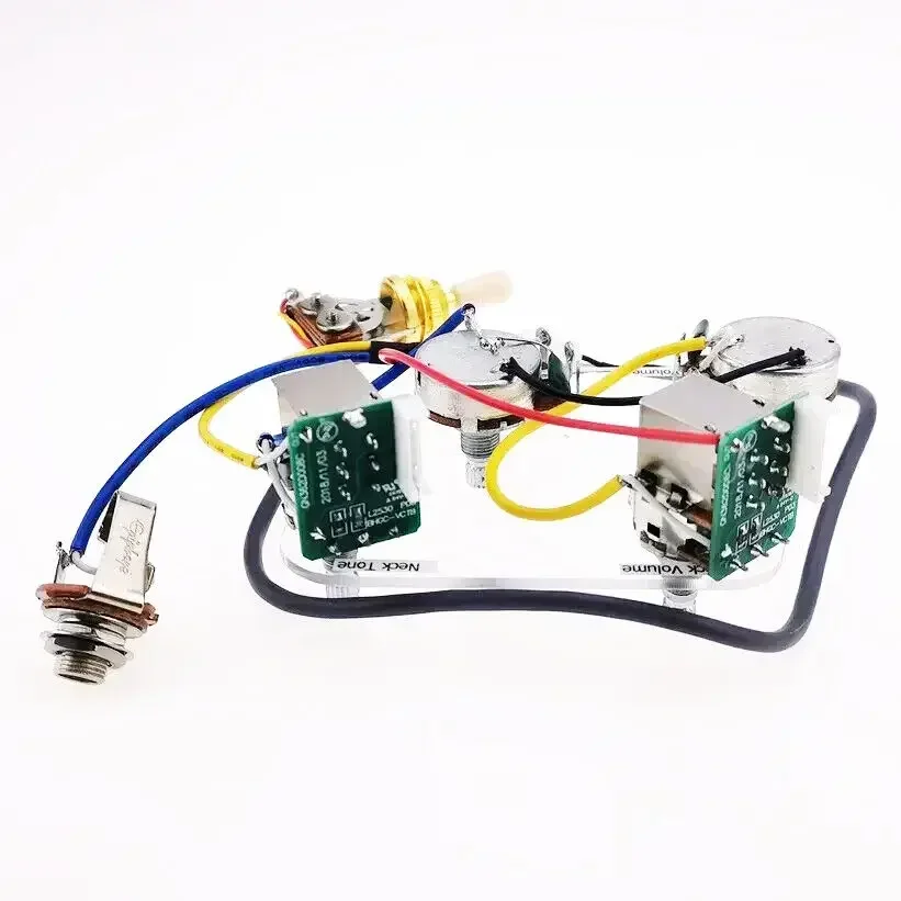 Yue Yun Music Store-1 Set Electric Guitar Pickup Wiring Harness Push Pull Switch Potentiometers-Hot Sale