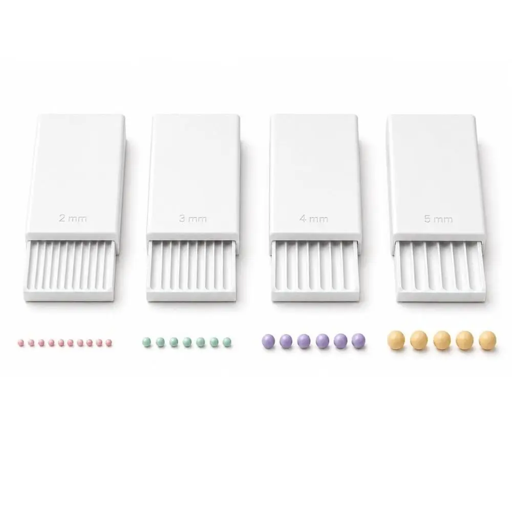 4-teiliges Präzisions-Nutwerkzeug für Tonkugeln, glatt rollender, wiederverwendbarer Tonperlenroller, 3D-gedruckt, 2/3/4/5mm Nagelkunst-Perlenroller – Detail 11