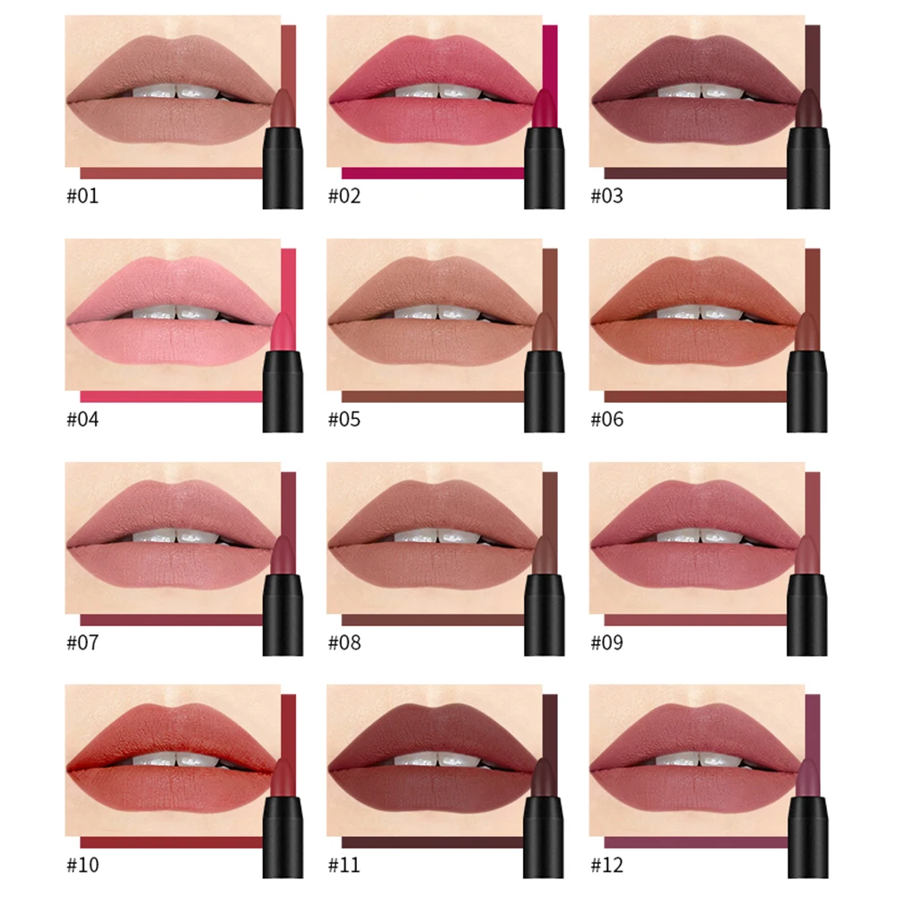 18 colori velluto opaco nebbia rossetto lunga durata impermeabile antisudore rossetto rosso antiaderente tazza Lip Liner cosmetici per il trucco