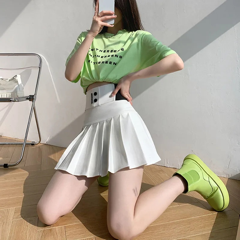 2025 mulheres saias plissadas de cintura alta moda coreana uniforme escolar jk mini saias menina streetwear vintage emagrecimento saia linha a