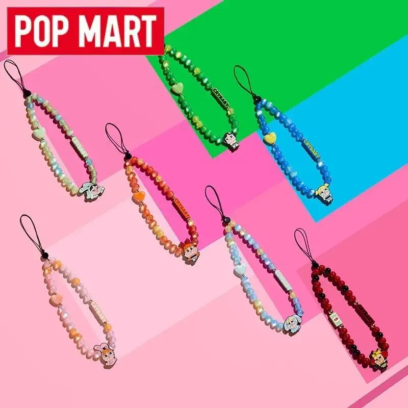 

POP MART Crybaby X The Powerpuff Girls Series Phone Charm Trendy Blind Box Toys Guess Bag Kawaii Anime Action Figure Mystery Box