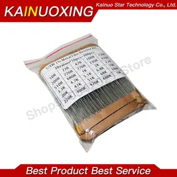 300PCS 1/4W 1/2W 1W 2W 3W Resistance 1% Metal Film Resistor Assortment Kit Set 30Kinds Each 10PCS 0.1R~750R 1K~820K 10R~1M Ohm
