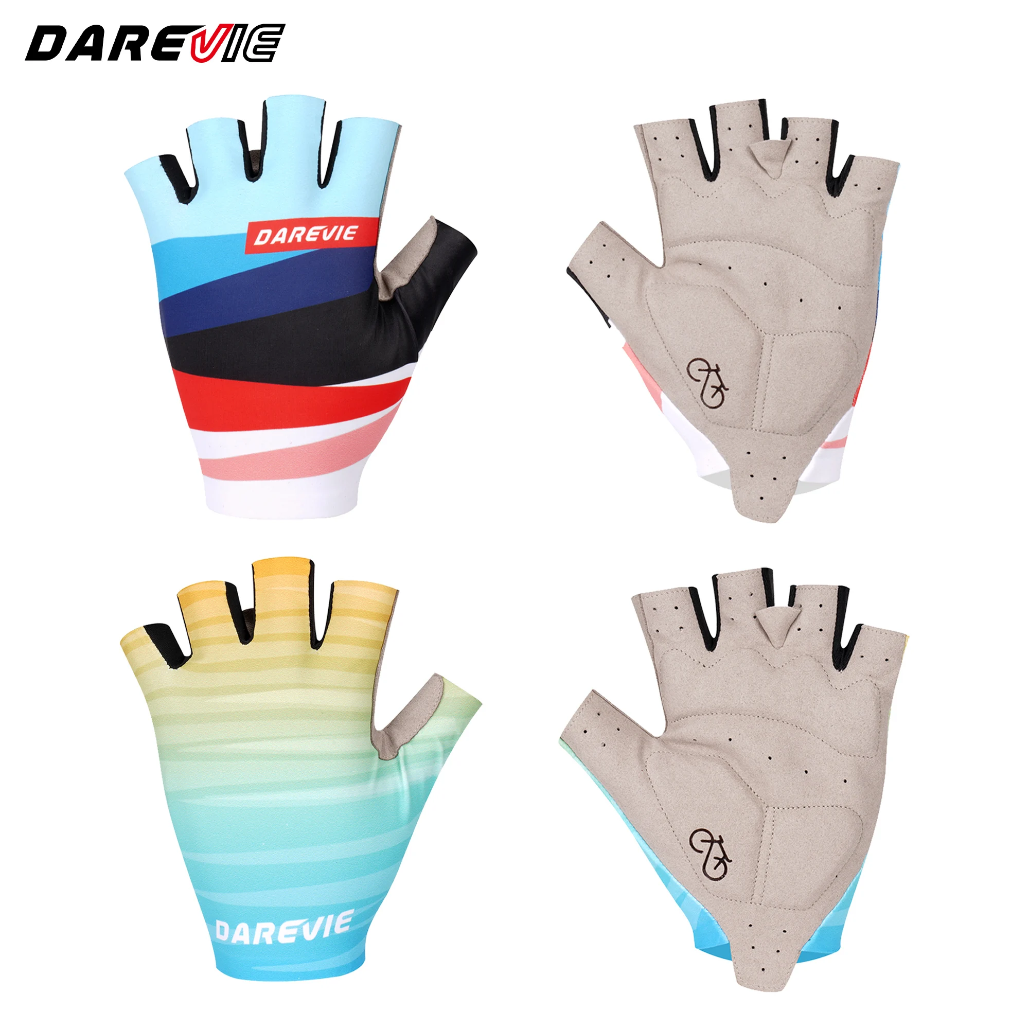 DAREVIE Cycling Gloves Summer Shockproof Breathable Man's Women's Cycling Gloves Half Finger High Quality MTB Road Bike Gloves