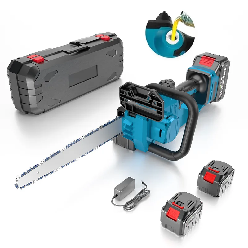12-Inch Brushless Lithium Chainsaw High-Power Automatic Oil Pump Household Light Logging Saw Akku Kettensäge 전기톱 충전식 12인치 한국 전기톱
