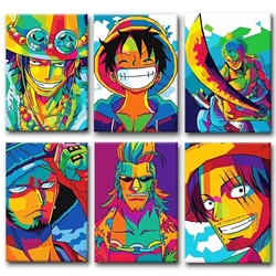 Anime Posters One Piece Abstract Japanese Comic Role Cartoon Pictures HD Print on Canvas Modern Home Living Room Wall Decoration