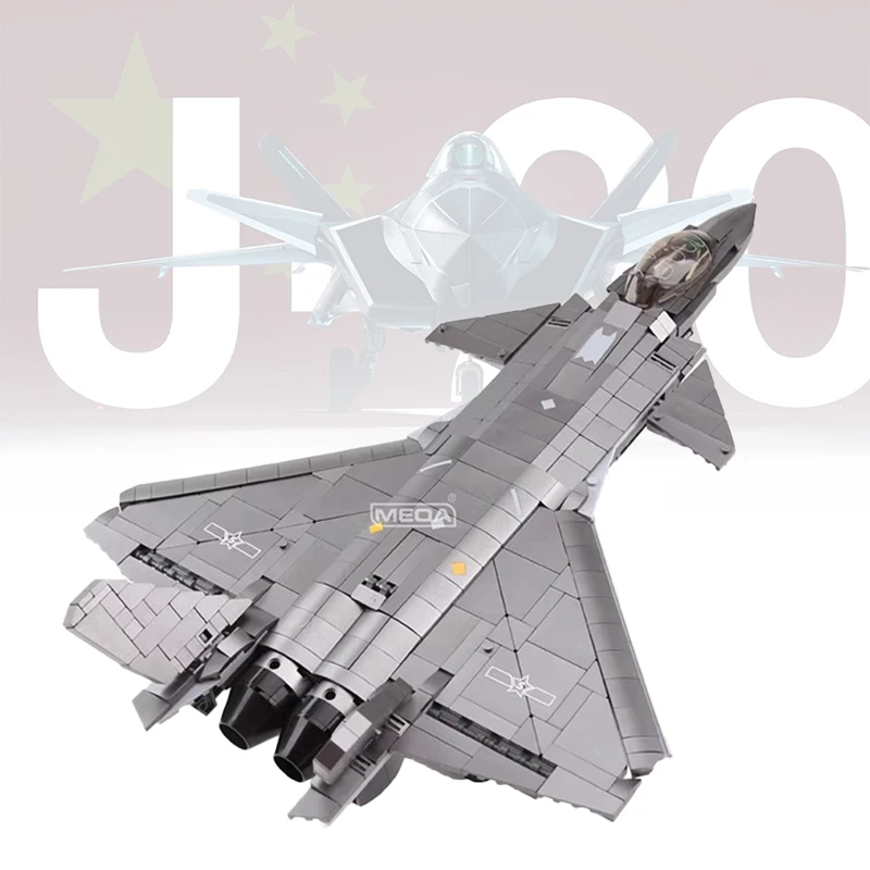 

953 шт. J-20 истребитель, набор строительных блоков, военный стелс-самосварщик, кирпич, самосборка, модель реактивного самолета, коллекция игрушек, подарок для мальчика