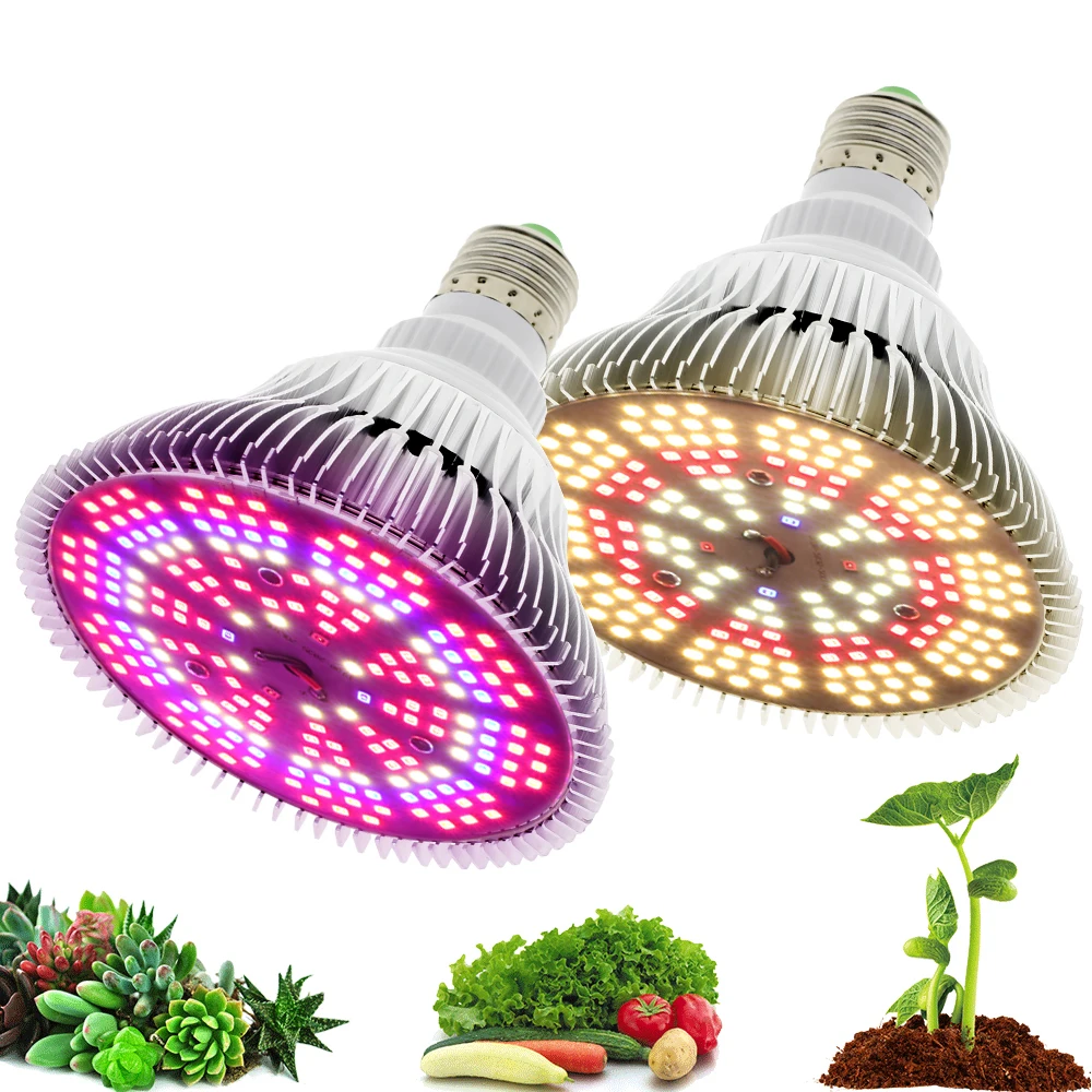 

LED Grow Light 200Leds Full Spectrum Sunlike E27 LED Growing Bulb For Indoor Hydroponics Flowers Plants LED Growth Lamp