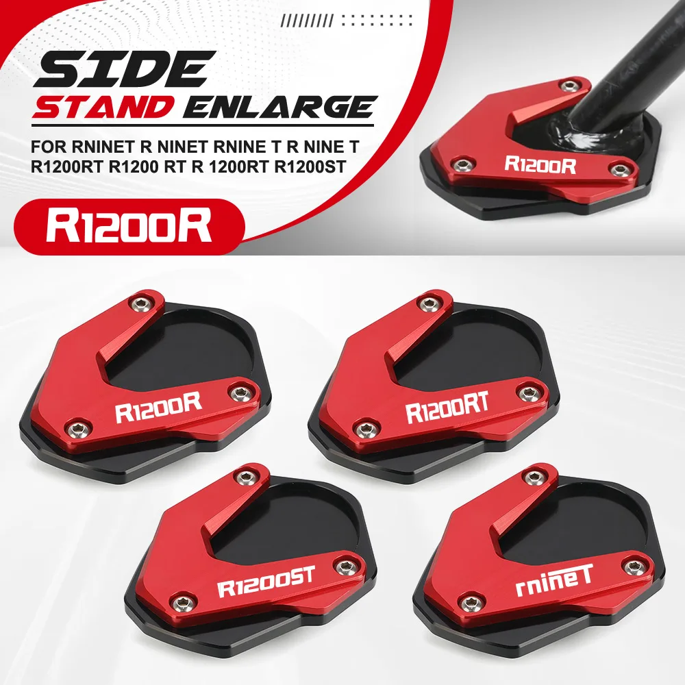 

Motorcycle CNC Side Stand Kickstand Enlarger Pad For BMW RNINET R NINET Rnine T R nine T R1200RT R1200 RT R 1200RT R1200ST