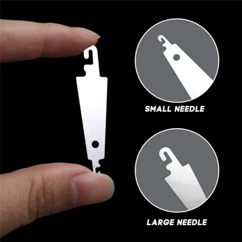 

AFOURT-DIY Нитевдеватель с большим ушком, инструмент для нарезки нити для вышивания и стежков, инструмент для вязания металла